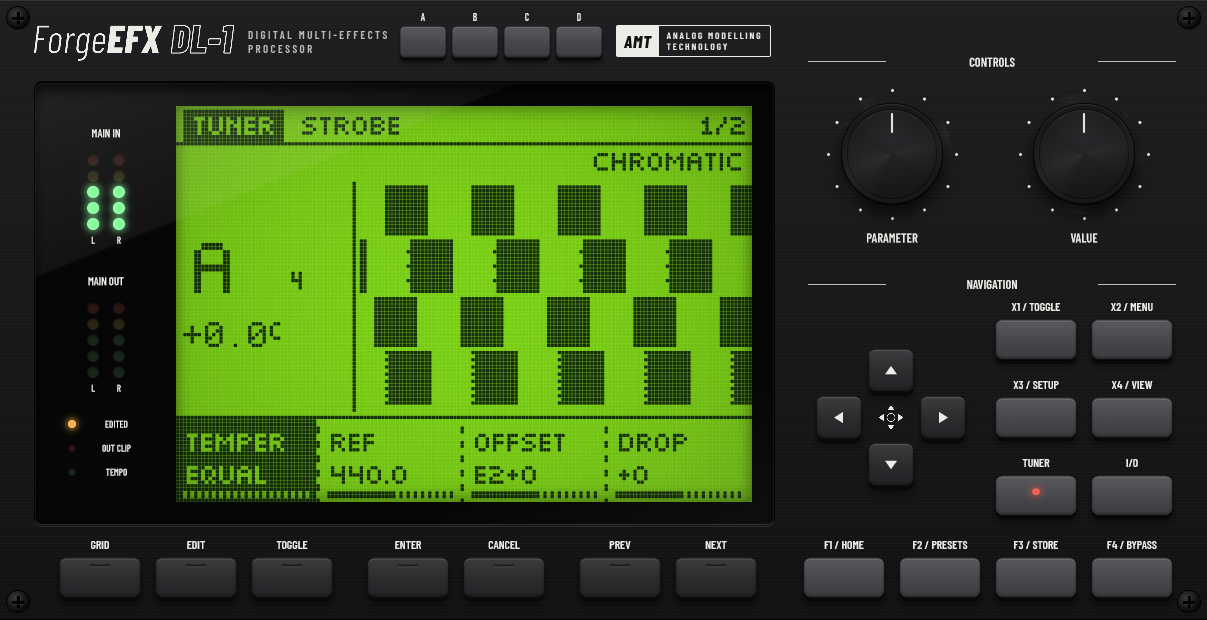 DL-1 strobe tuner LCD
